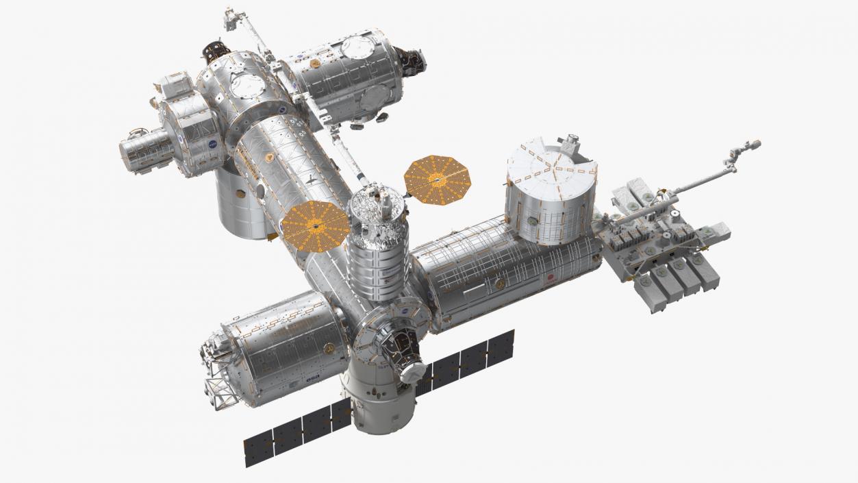 3D model International Space Station Modules