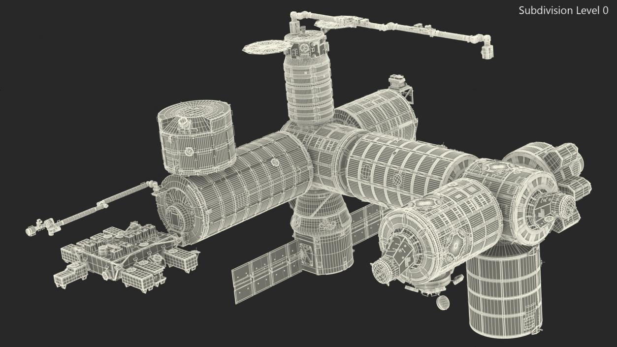 3D model International Space Station Modules