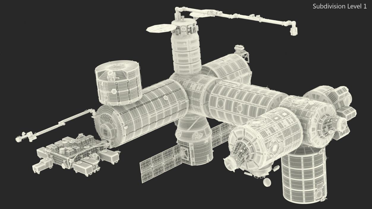 3D model International Space Station Modules