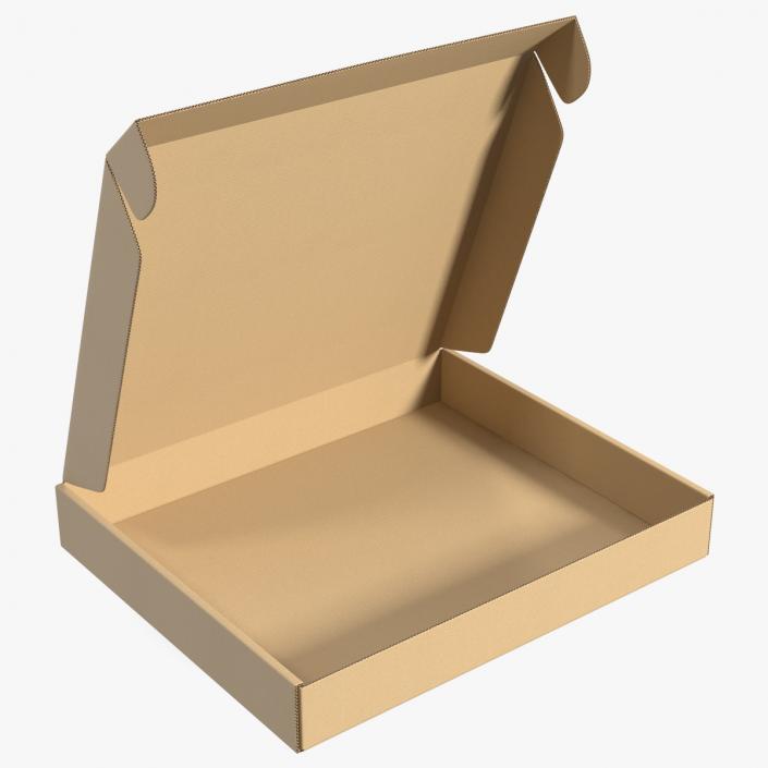 3D Opened Package Cardboard Box model