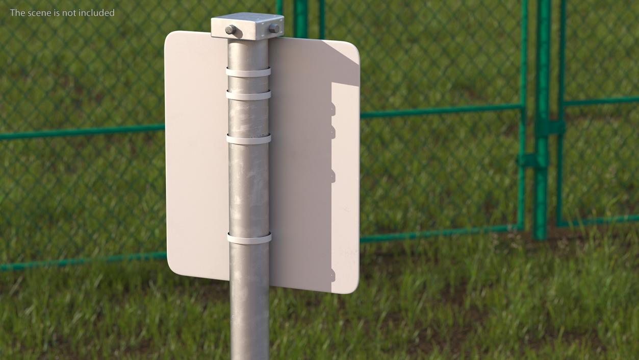 Red Light Camera Warning Sign 3D model