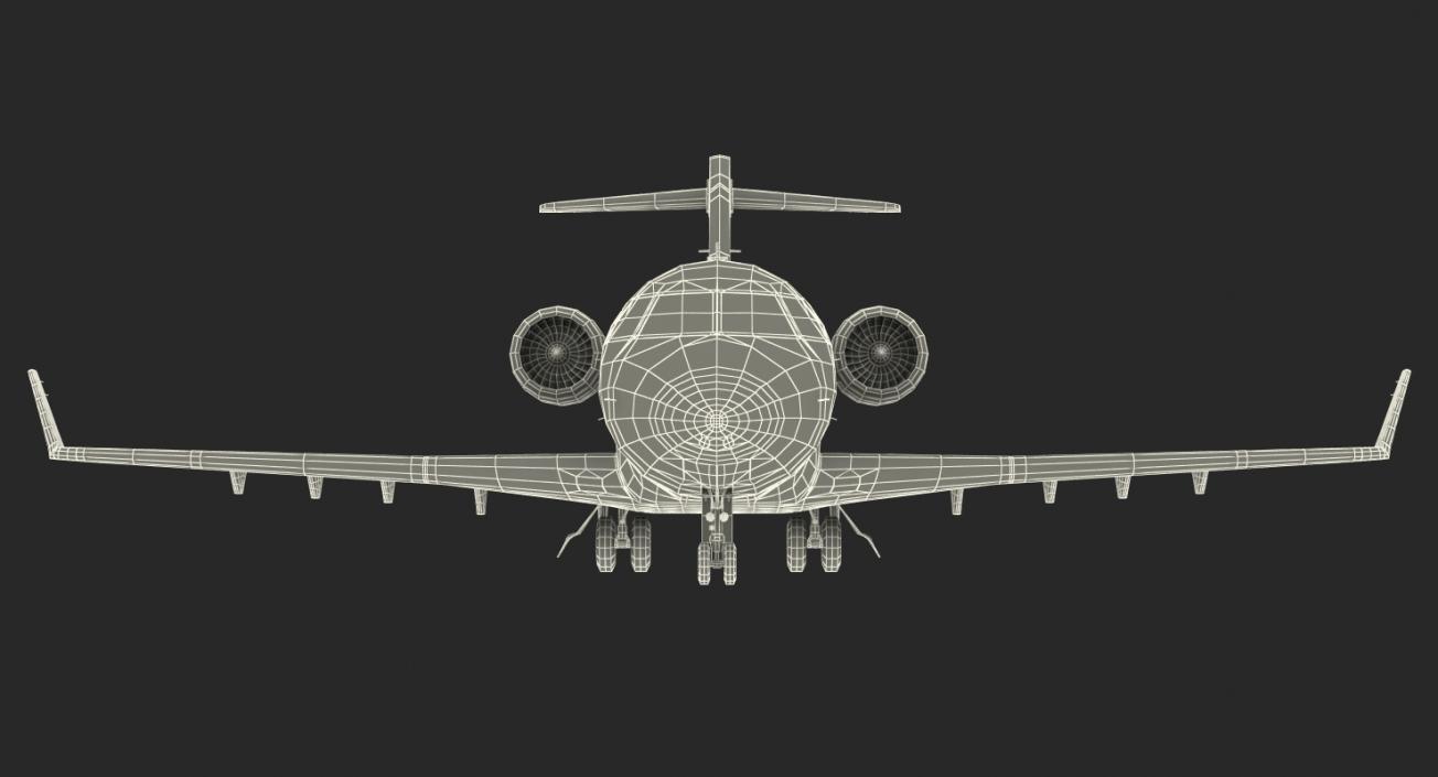 Swiss Air Ambulance Jet Bombardier Challenger 604 3D model