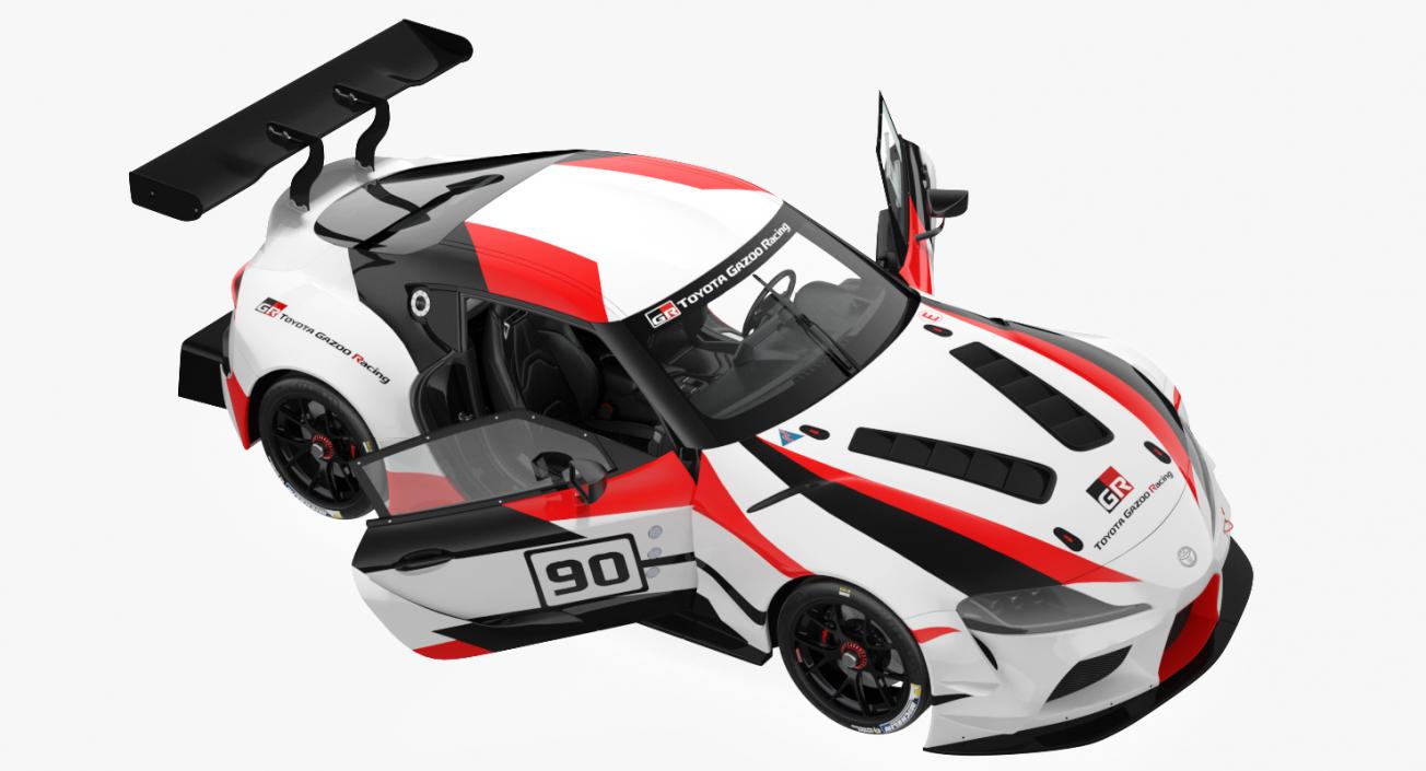 Toyota Supra GR Racing Concept Rigged 3D