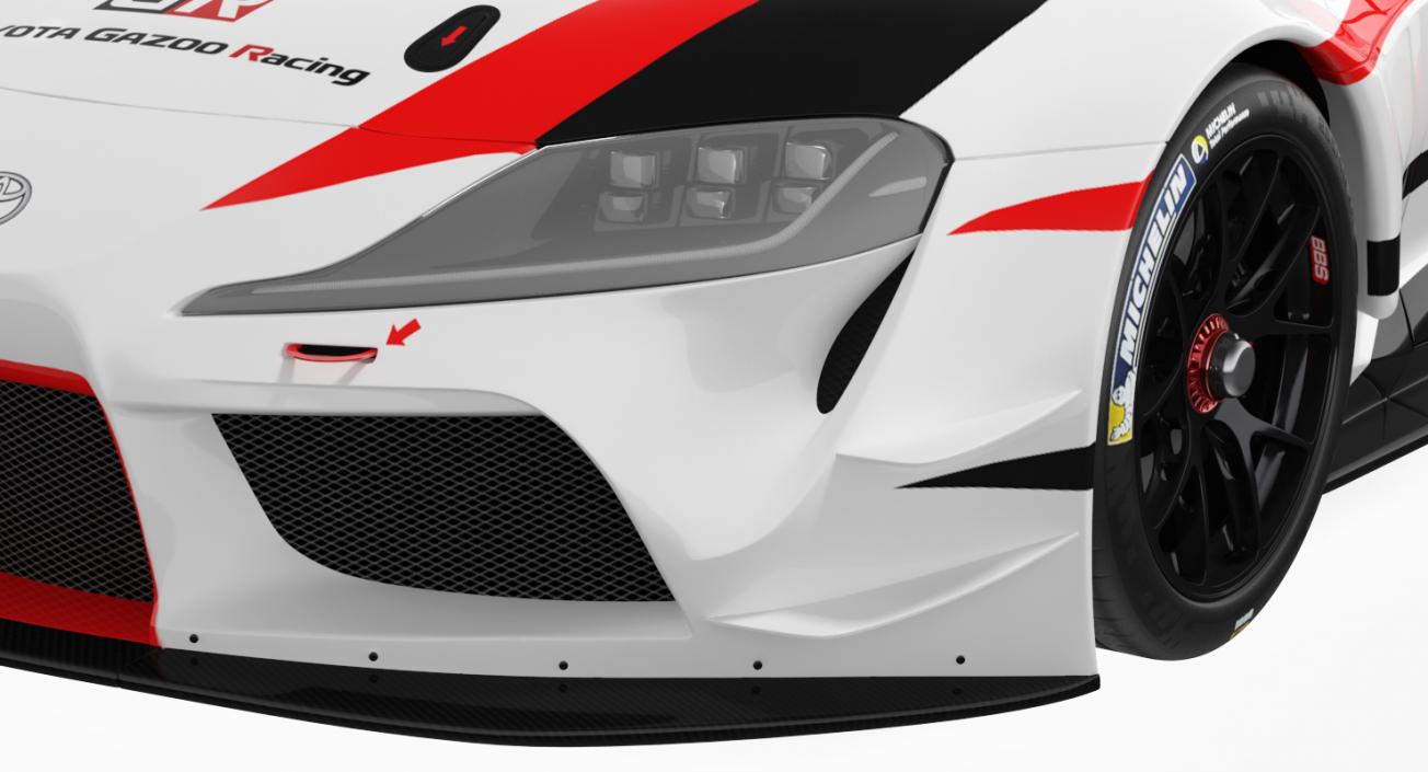 Toyota Supra GR Racing Concept Rigged 3D