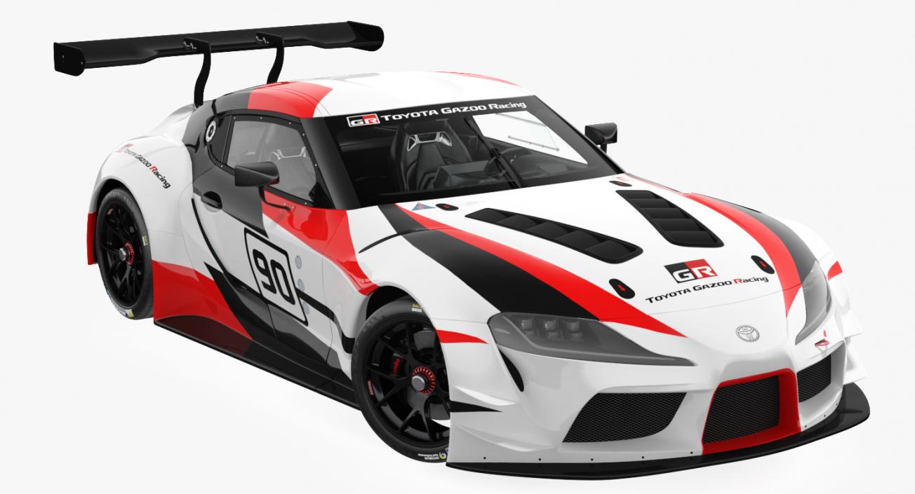 Toyota Supra GR Racing Concept Rigged 3D