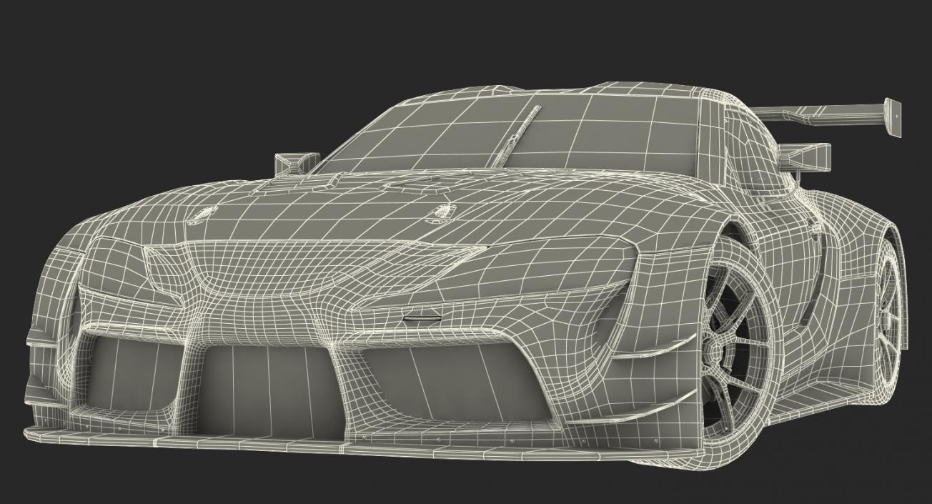 Toyota Supra GR Racing Concept Rigged 3D