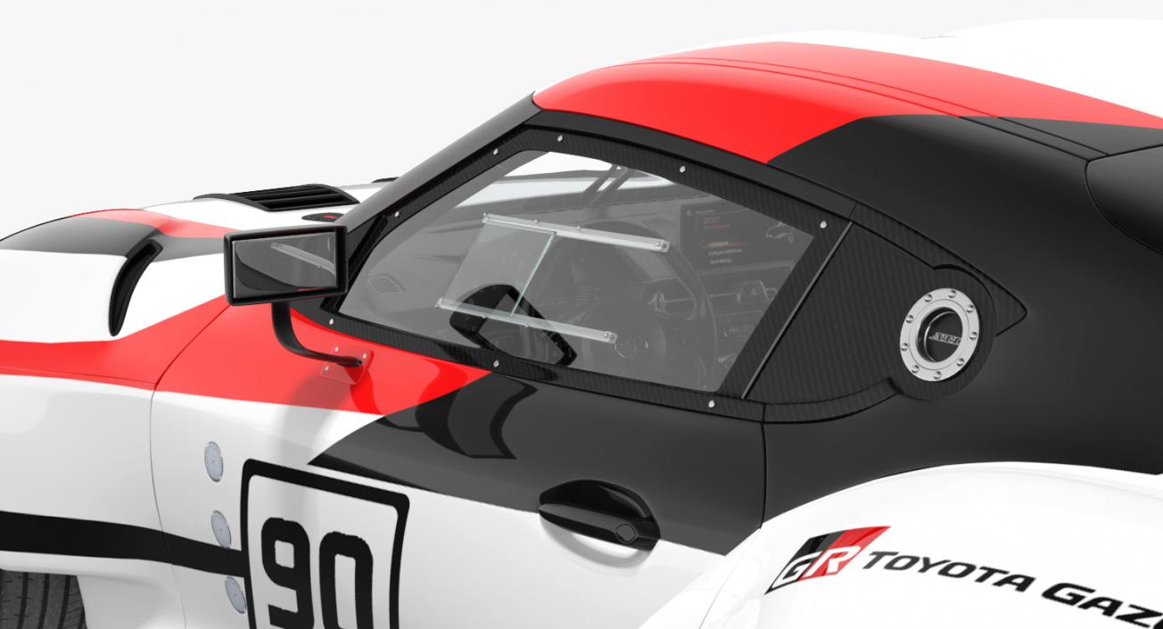 Toyota Supra GR Racing Concept Rigged 3D