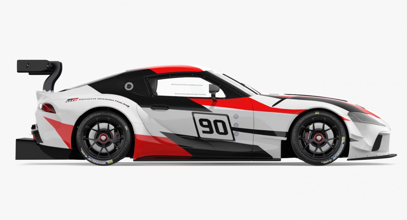 Toyota Supra GR Racing Concept Rigged 3D