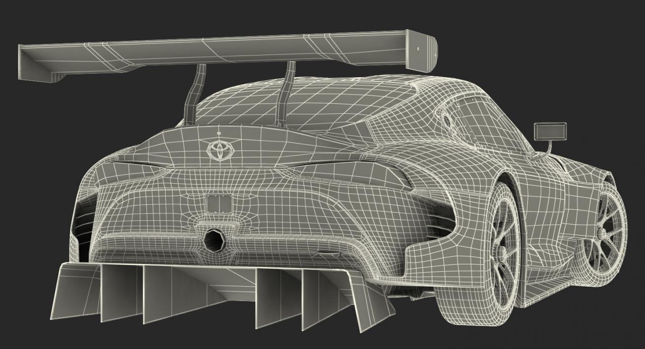 Toyota Supra GR Racing Concept Rigged 3D