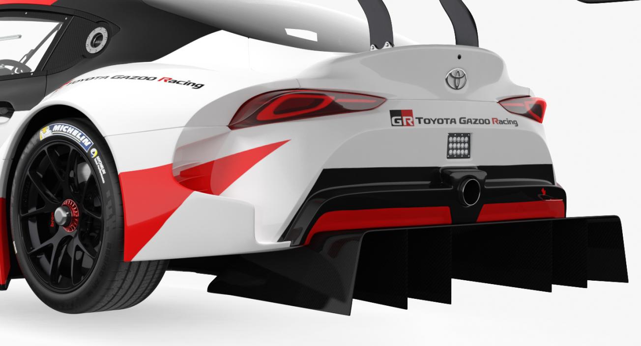 Toyota Supra GR Racing Concept Rigged 3D