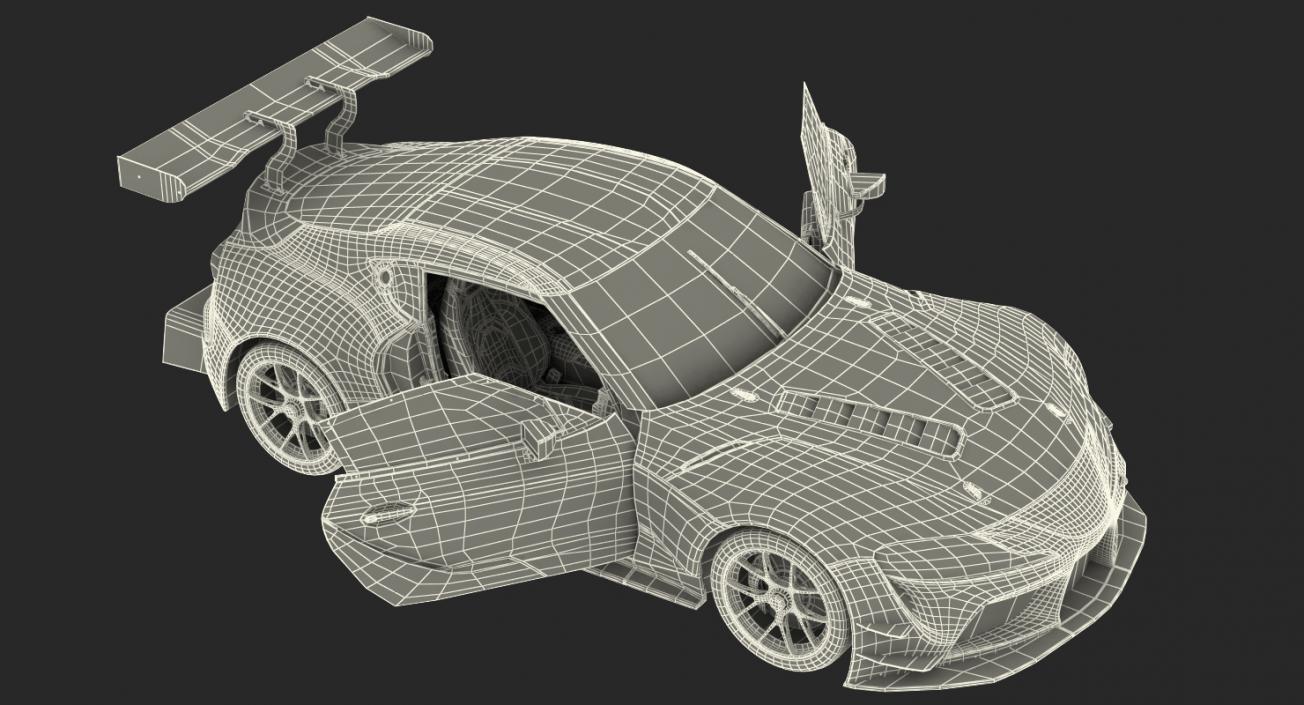 Toyota Supra GR Racing Concept Rigged 3D