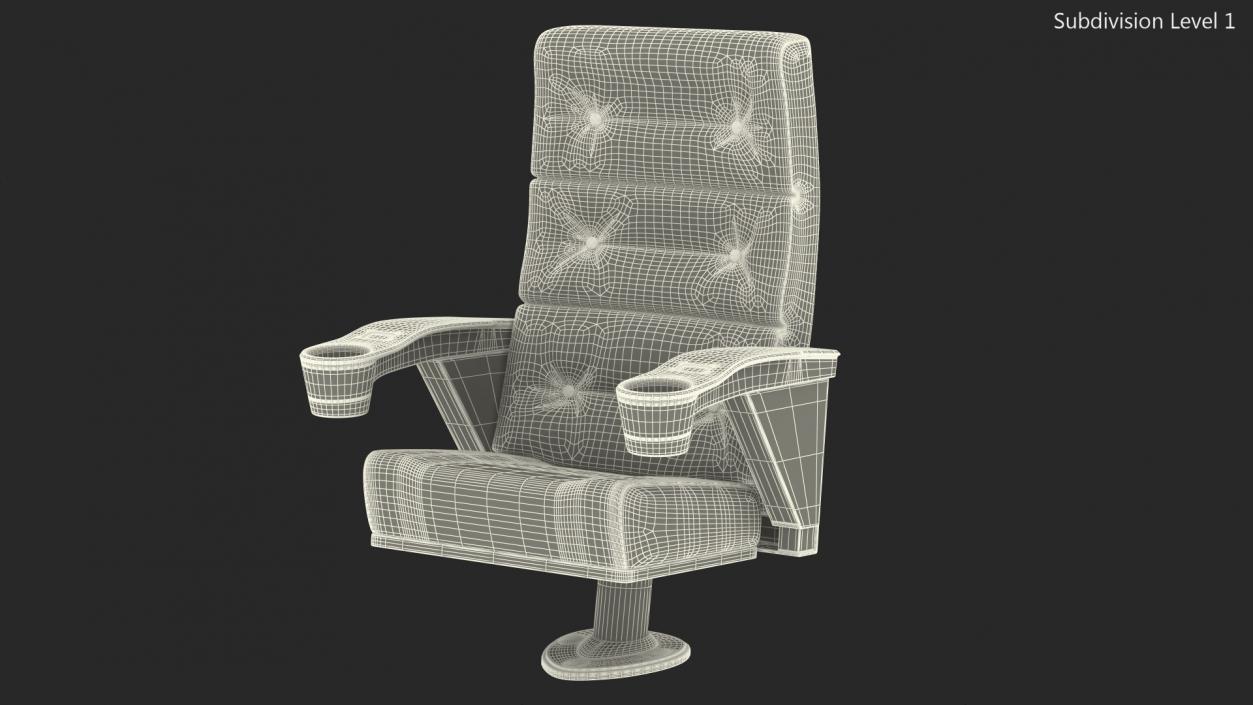 Phantom P40 Leather Cinema Chair 3D