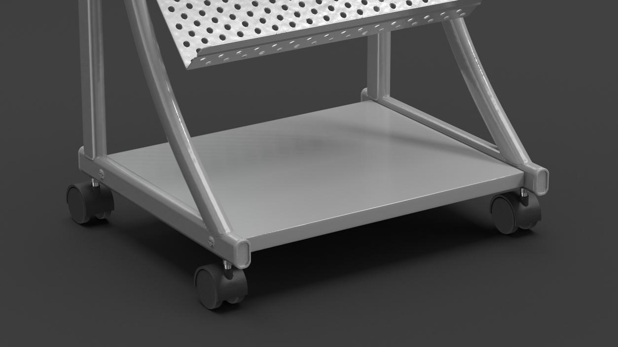 3D model Mockup Magazine Rack Aluminium