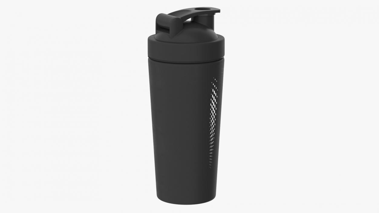 3D Matte Black Protein Shaker