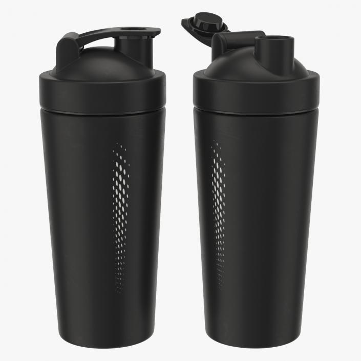 3D Matte Black Protein Shaker