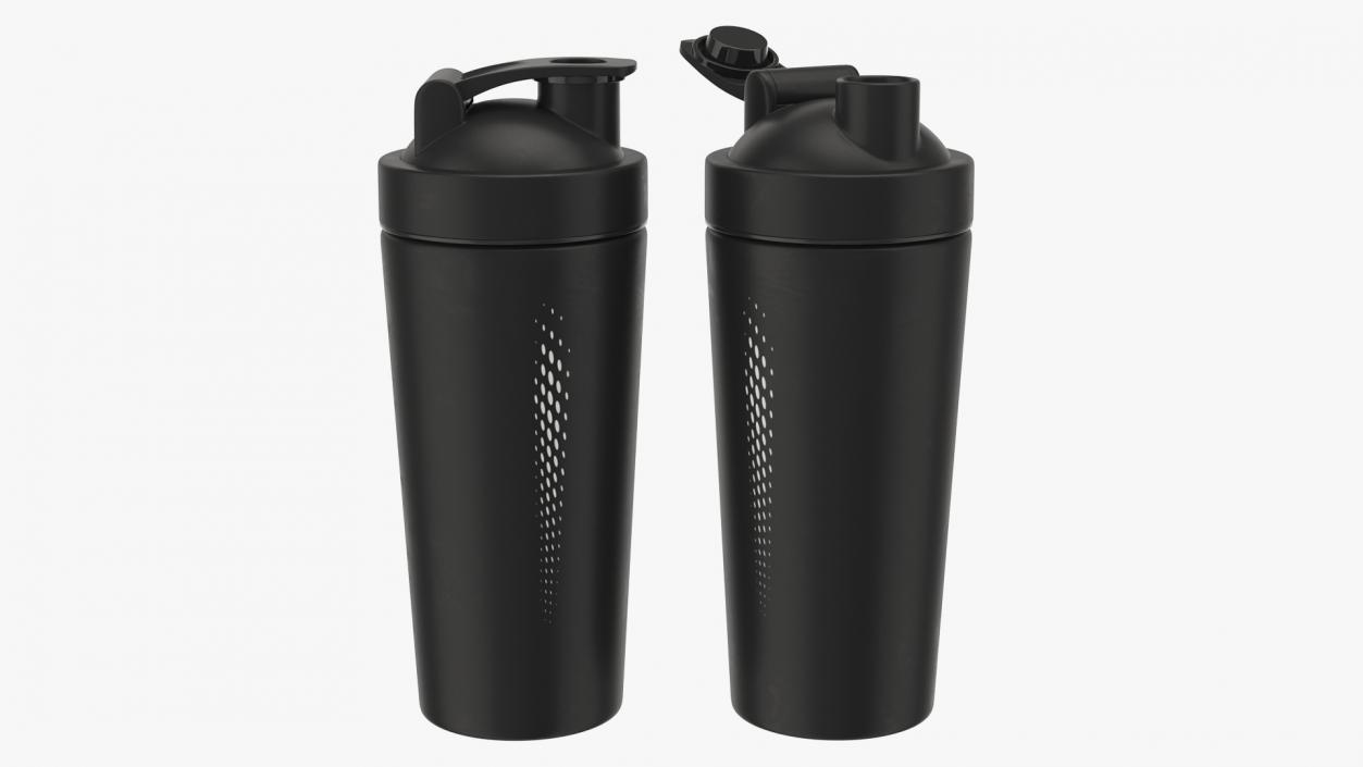 3D Matte Black Protein Shaker