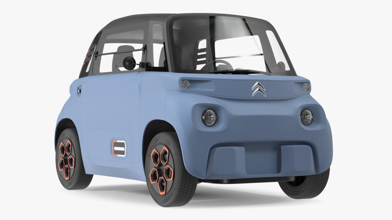 3D model Electric Car Citroen Ami Rigged for Maya