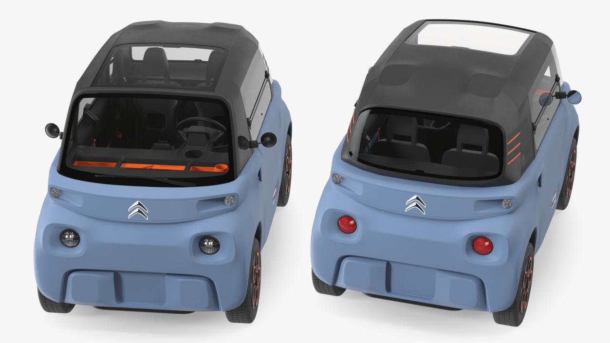 3D model Electric Car Citroen Ami Rigged for Cinema 4D