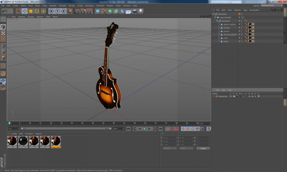 3D model Mandolin