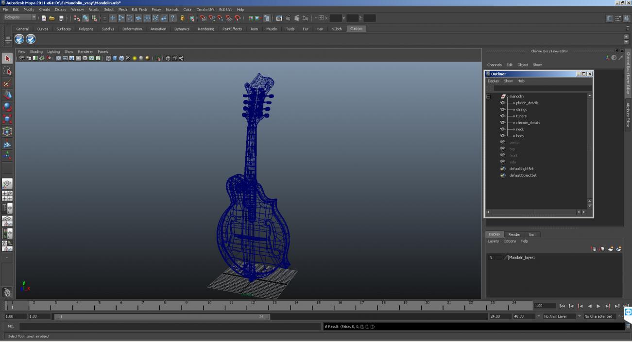 3D model Mandolin