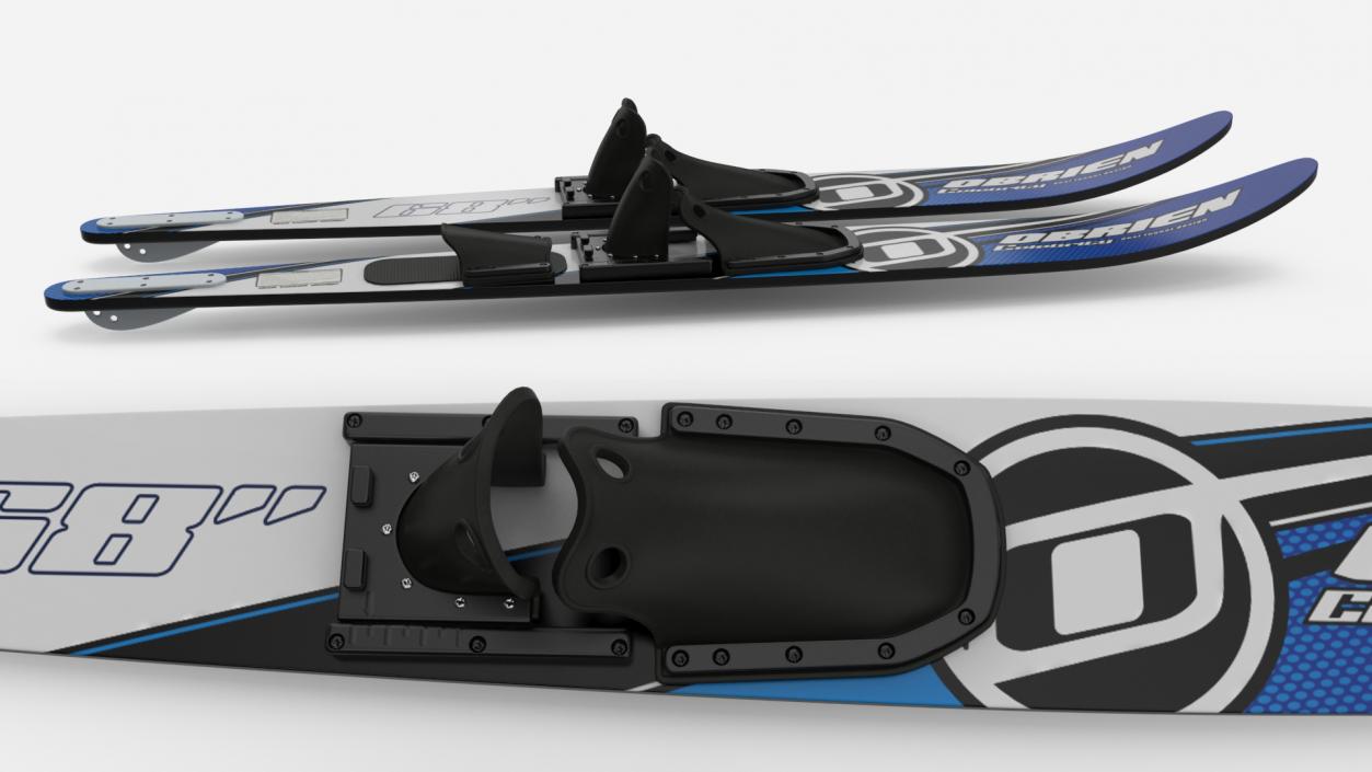 3D Waterskis Obrien Blue