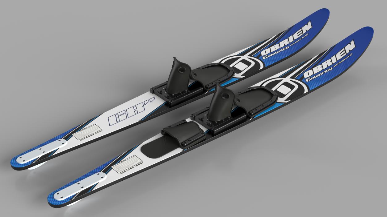 3D Waterskis Obrien Blue