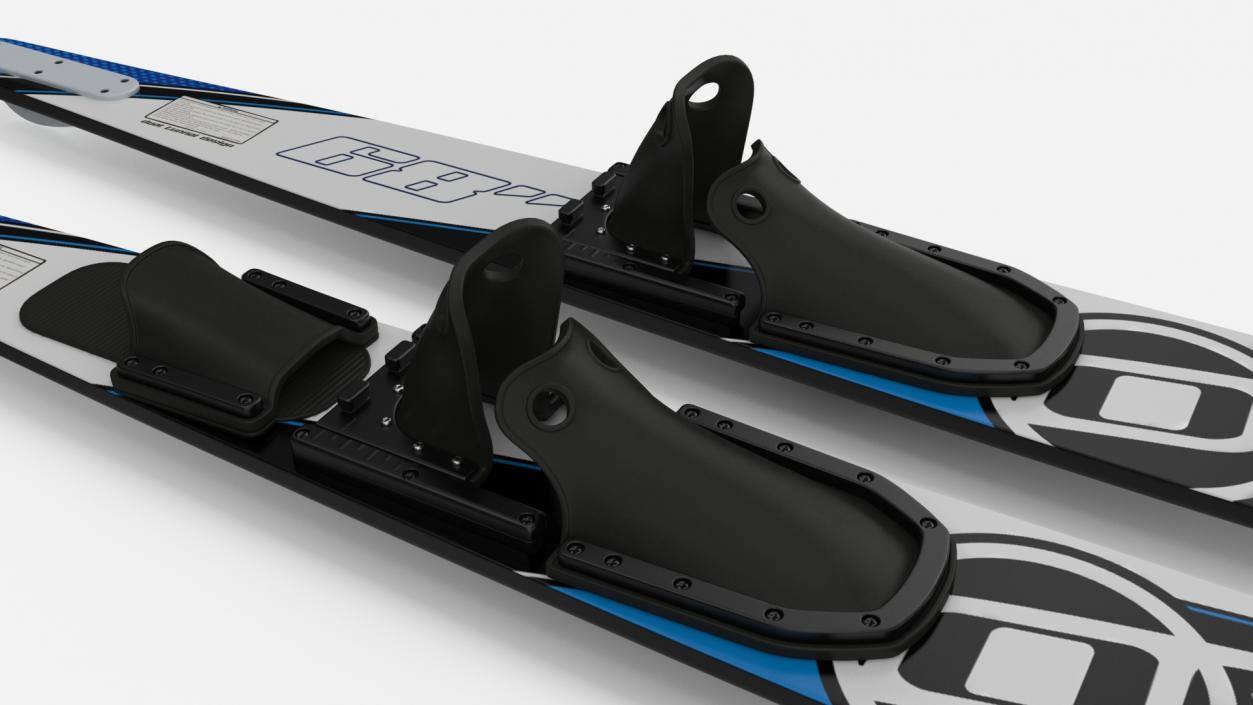 3D Waterskis Obrien Blue