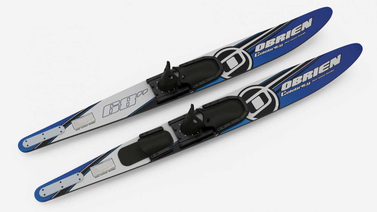 3D Waterskis Obrien Blue