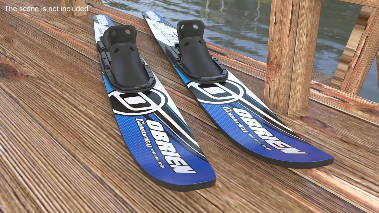 3D Waterskis Obrien Blue