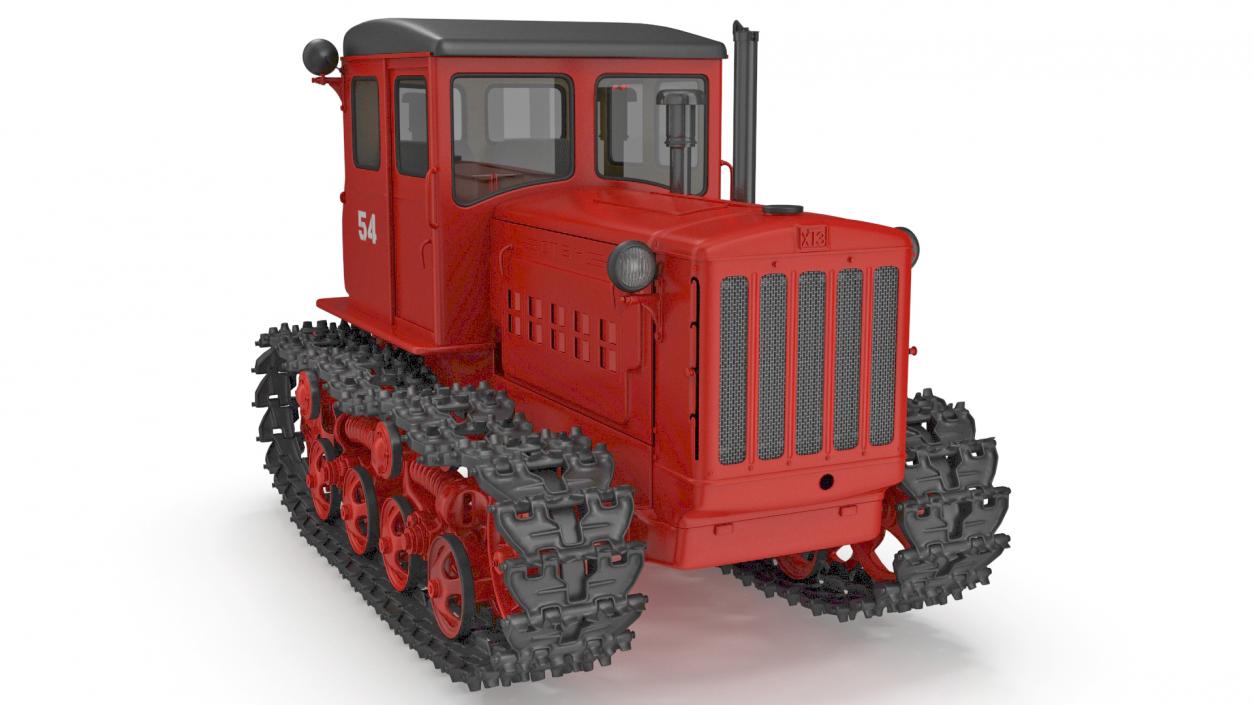 Soviet Crawler Tractor DT54 3D