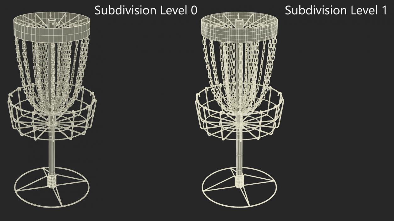 3D Disc Golf Basket