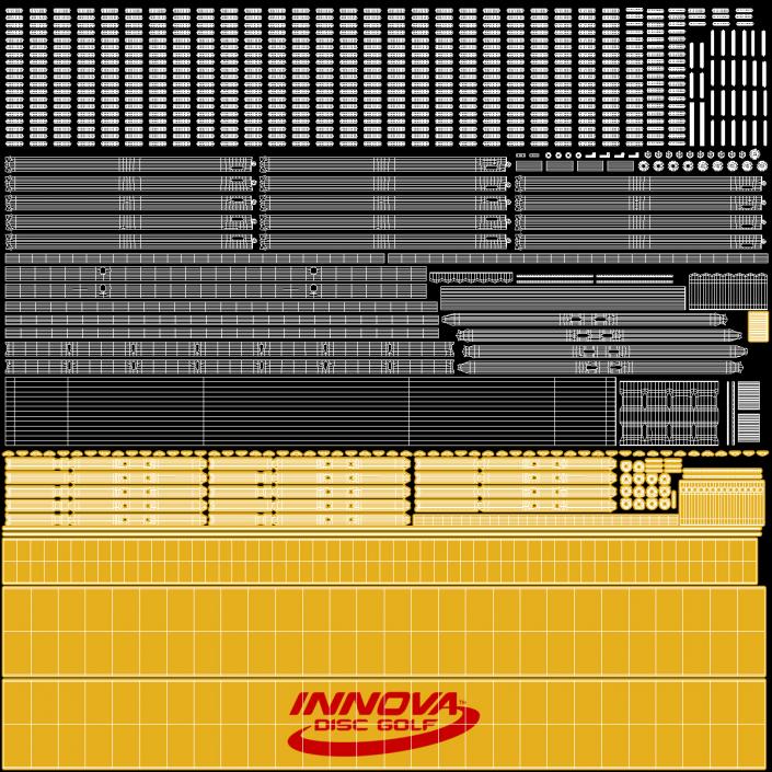 3D Disc Golf Basket