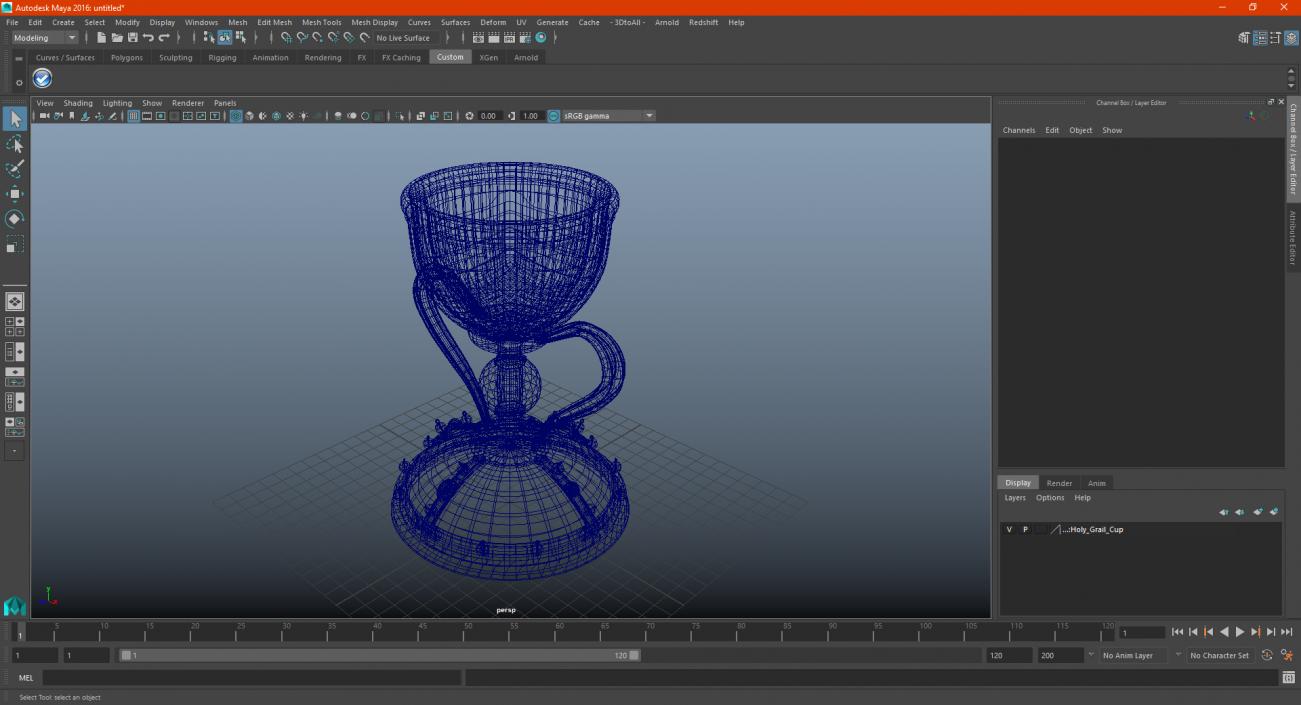 Holy Grail Cup 3D model