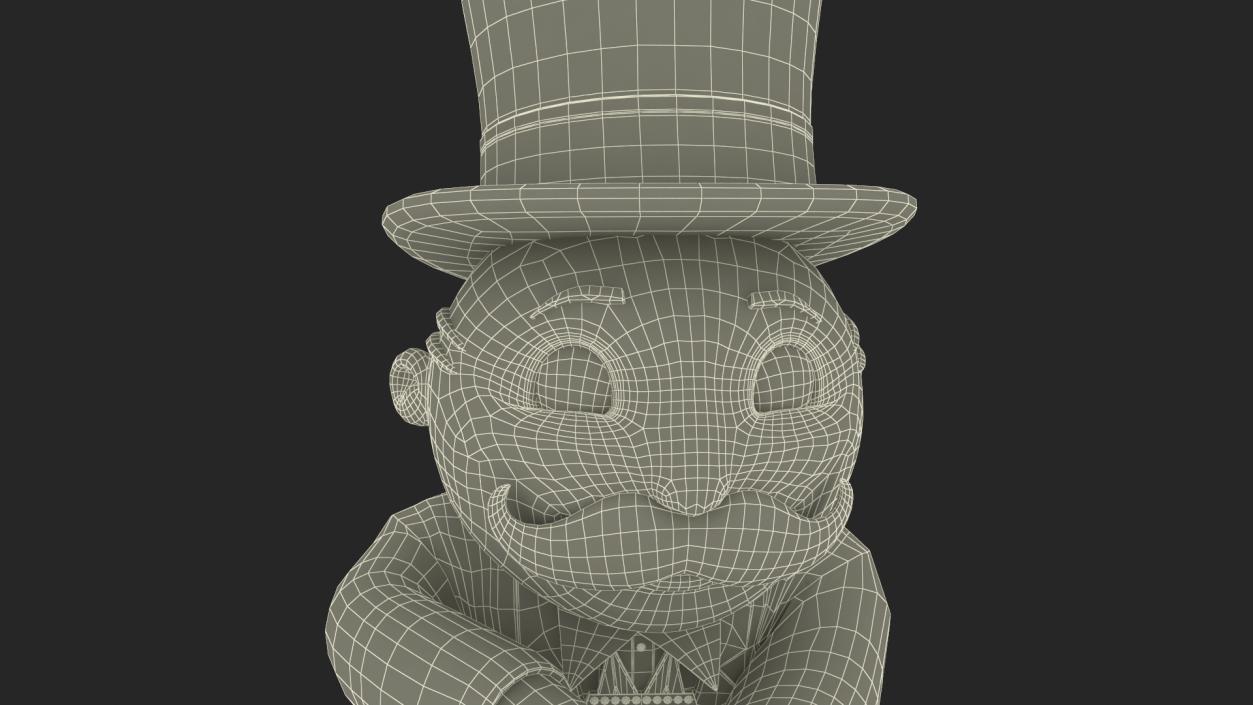 Mr Monopoly Trading Pose for 3D Print 3D