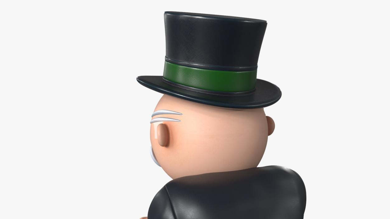 Mr Monopoly Trading Pose for 3D Print 3D