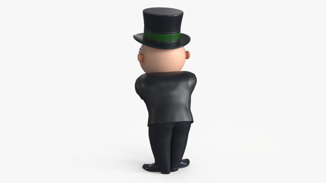 Mr Monopoly Trading Pose for 3D Print 3D