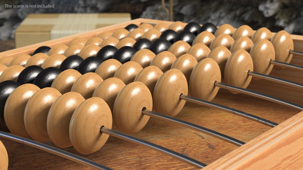 3D model Soviet Wooden Abacus