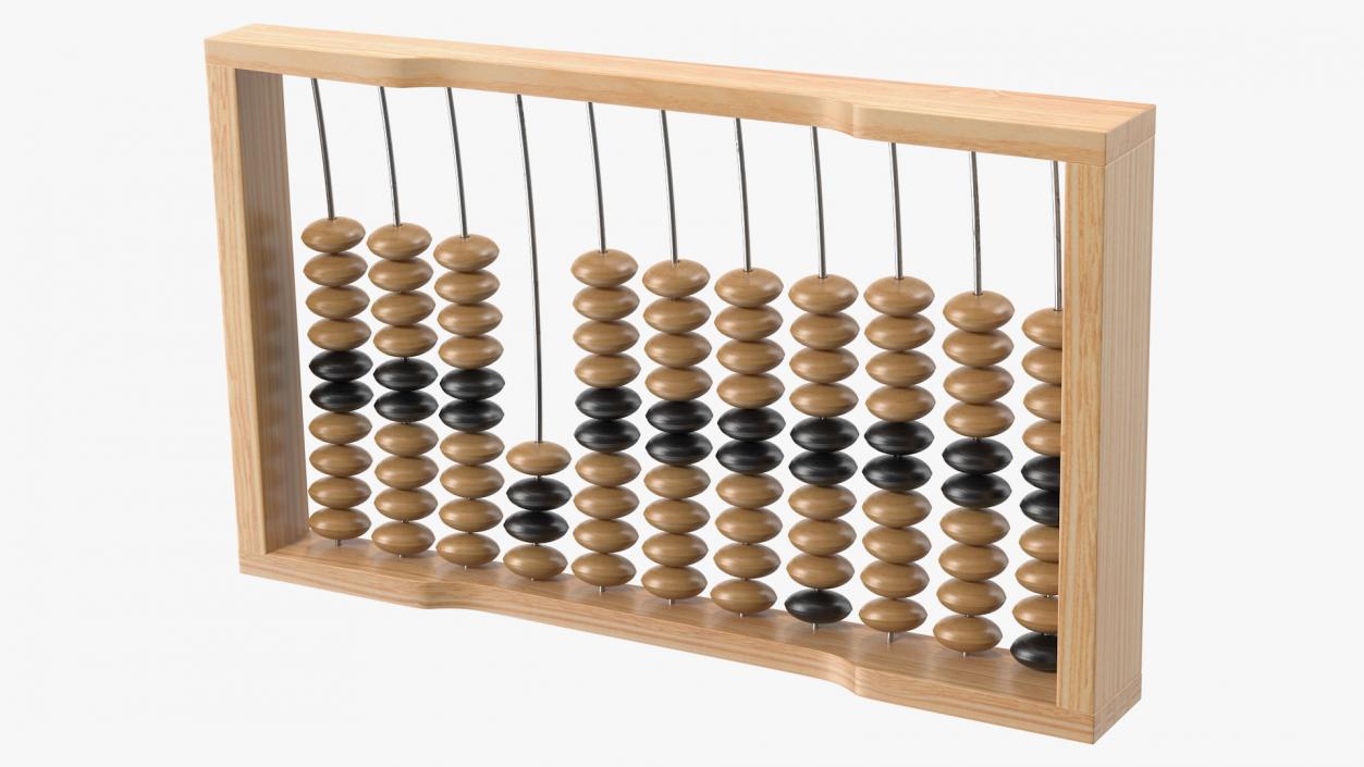 3D model Soviet Wooden Abacus