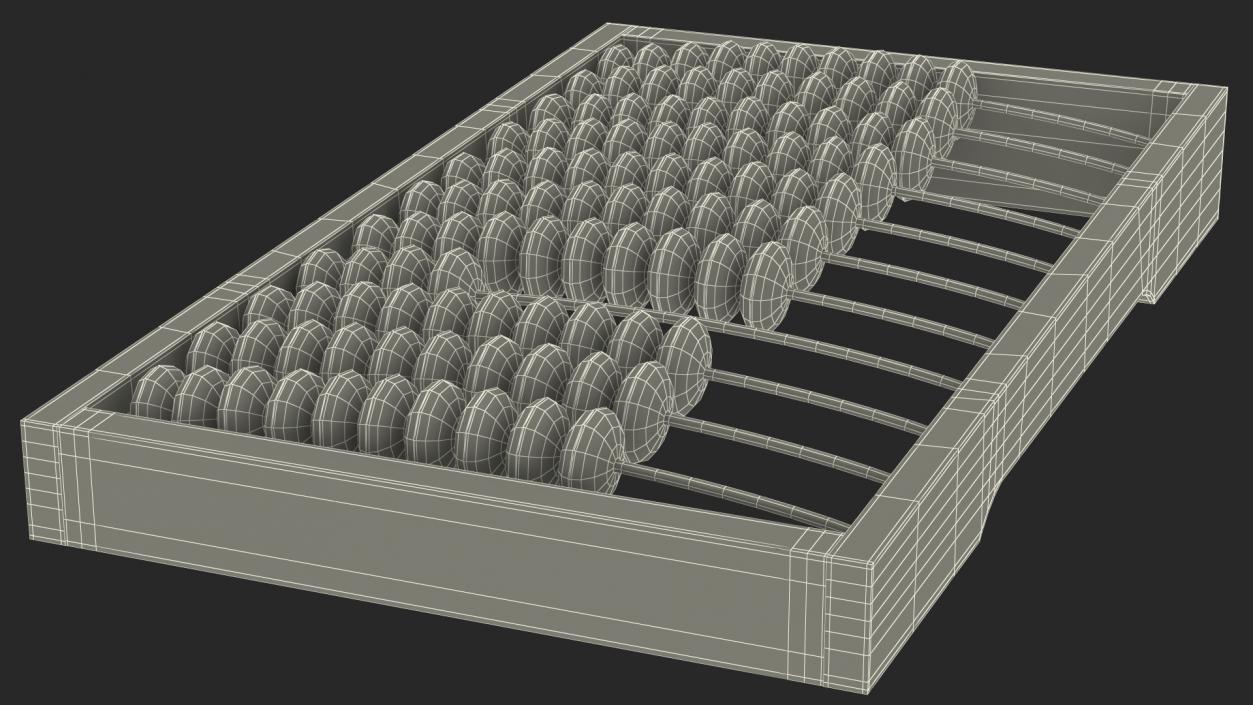 3D model Soviet Wooden Abacus