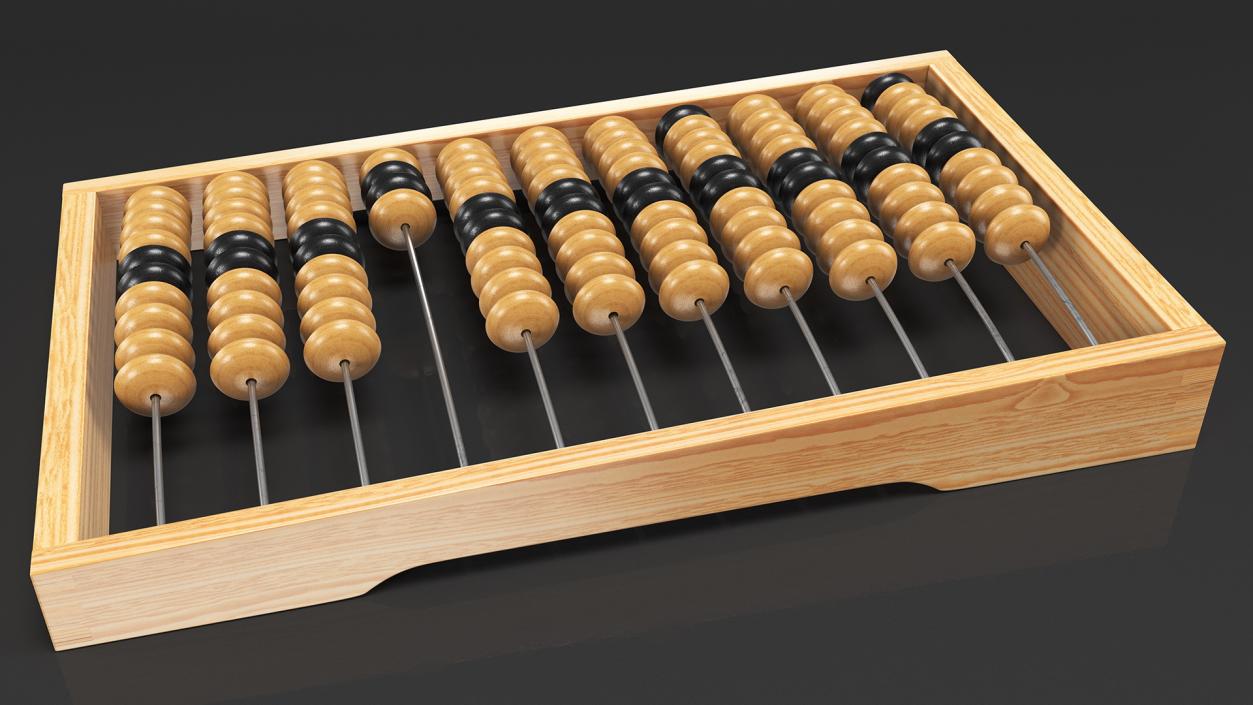 3D model Soviet Wooden Abacus