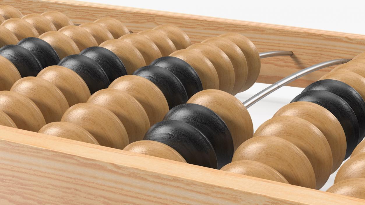 3D model Soviet Wooden Abacus