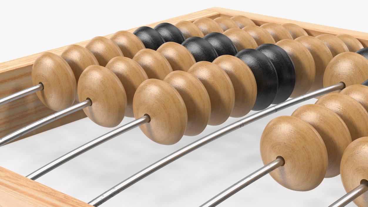 3D model Soviet Wooden Abacus