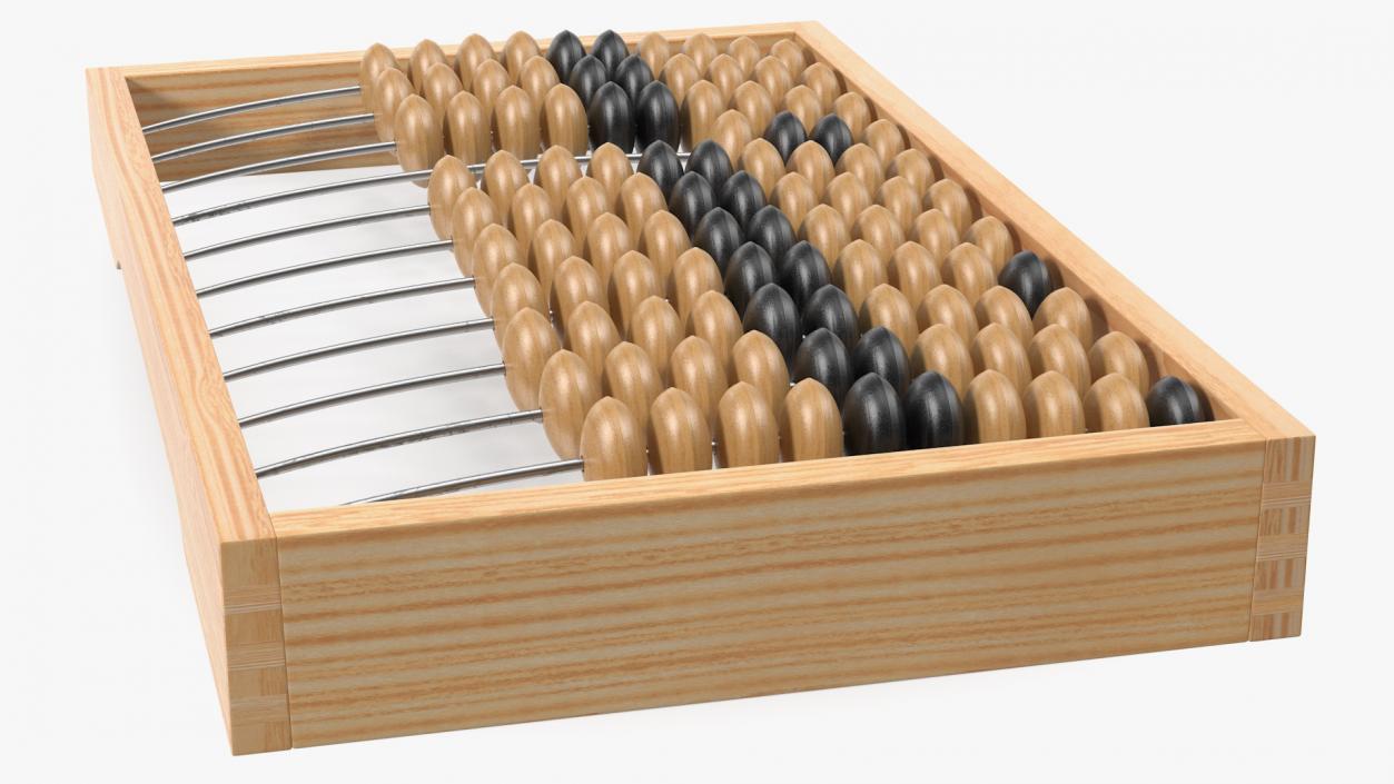 3D model Soviet Wooden Abacus