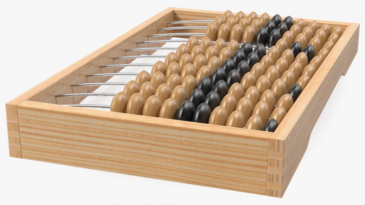 3D model Soviet Wooden Abacus