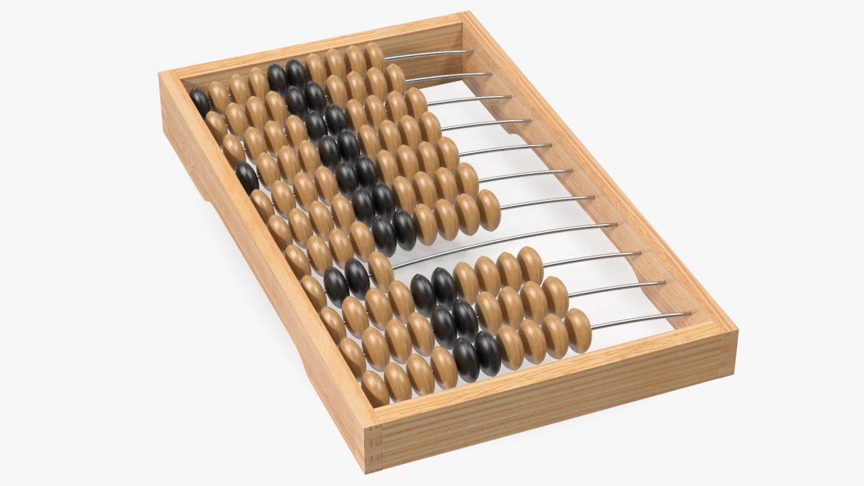 3D model Soviet Wooden Abacus