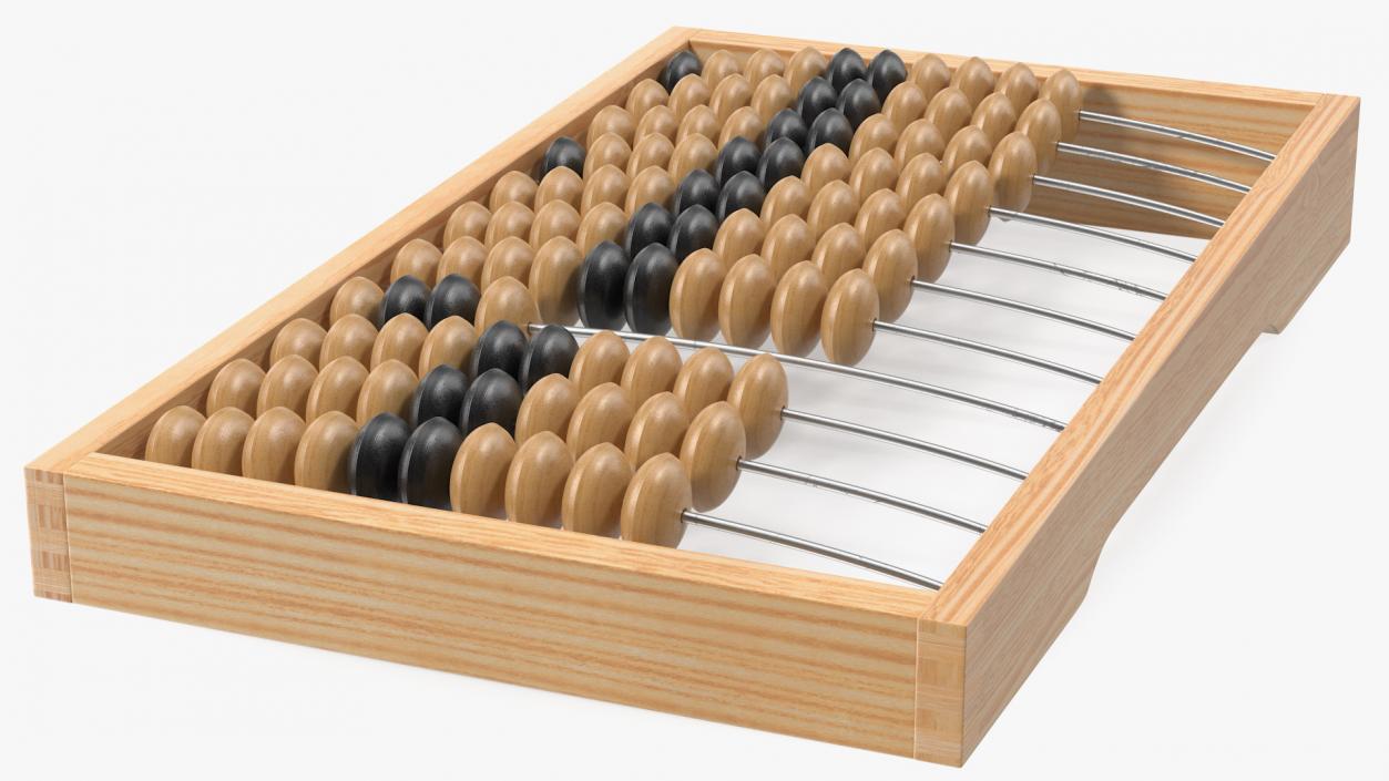 3D model Soviet Wooden Abacus