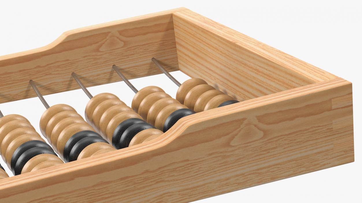 3D model Soviet Wooden Abacus