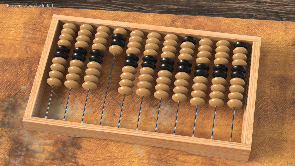 3D model Soviet Wooden Abacus