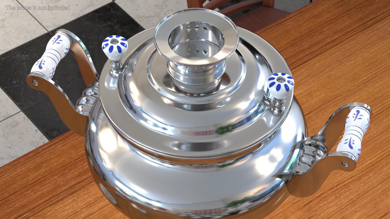 3D Electric Russian Samovar Kettle