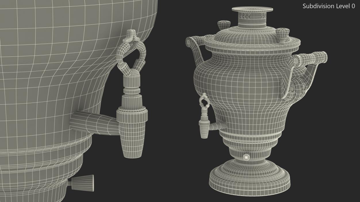 3D Electric Russian Samovar Kettle